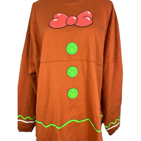Walt Disney World Mickey Mouse Gingerbread Spirit Jersey Disney Eats Size XL NEW - Picture 6 of 9